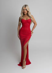 In The Spotlight Maxi Dress - Red