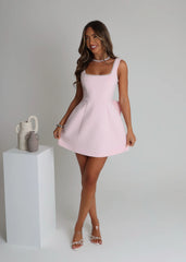 Admire You Structured Bow Mini Dress - Pink