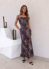 Trendsetter Maxi Dress - Leopard Print