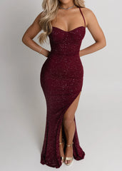 In The Spotlight Maxi Dress - Burgundy