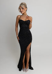 In The Spotlight Maxi Dress - Black