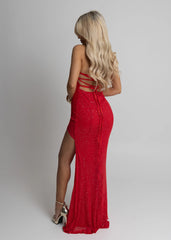 In The Spotlight Maxi Dress - Red