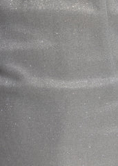 Get My Glitter On Metallic Mini Dress - Silver