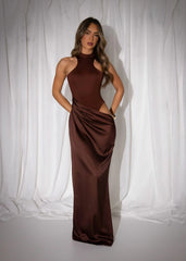 Back To You Maxi Dress - Brown